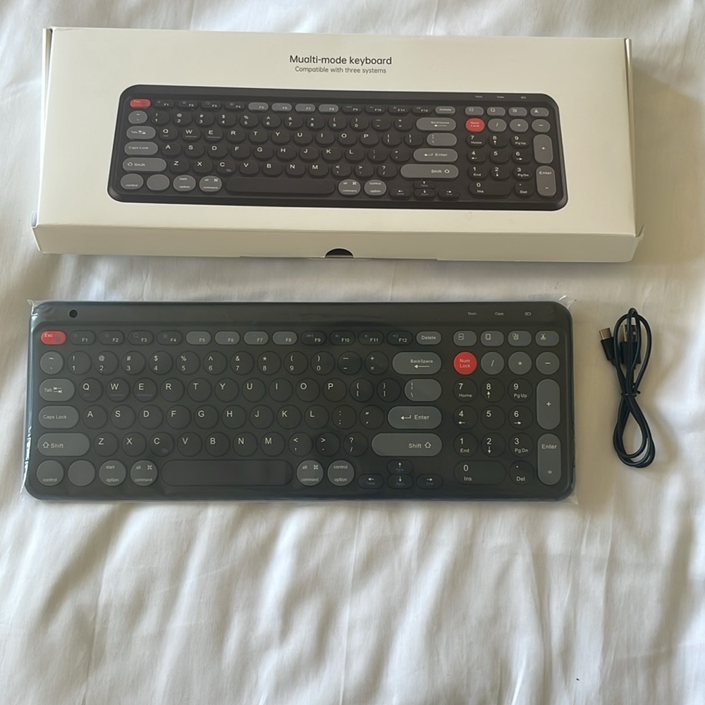 Wireless Keyboard Compatible with PC, Pad - fit for Windows/iOS/Android System - Picture 6 of 8